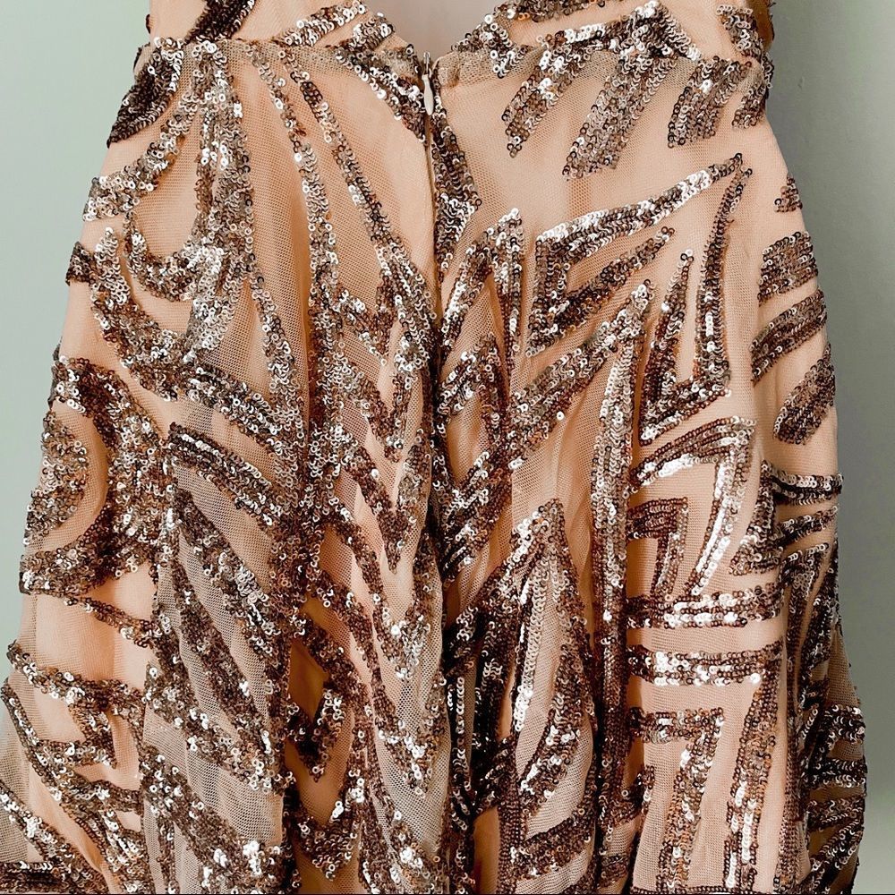 🔸 Beautiful Sparkly Sequin A Line Dress - Picture 7 of 10
